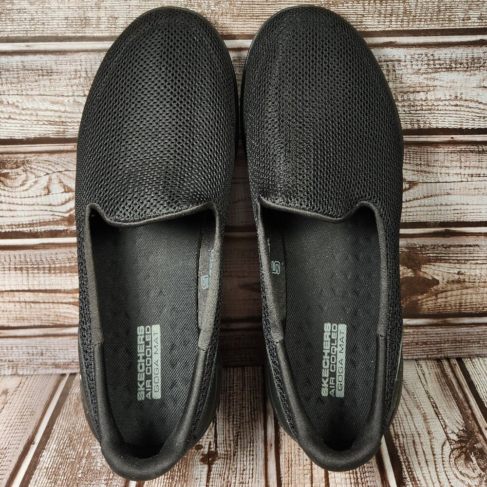 SKECHERS Go Walk 5 Women's 7.5 Black Mesh Slip-On Flat Comfort Shoes 15901 NWOT - Picture 7 of 9